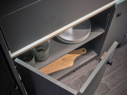 E65 under counter storage